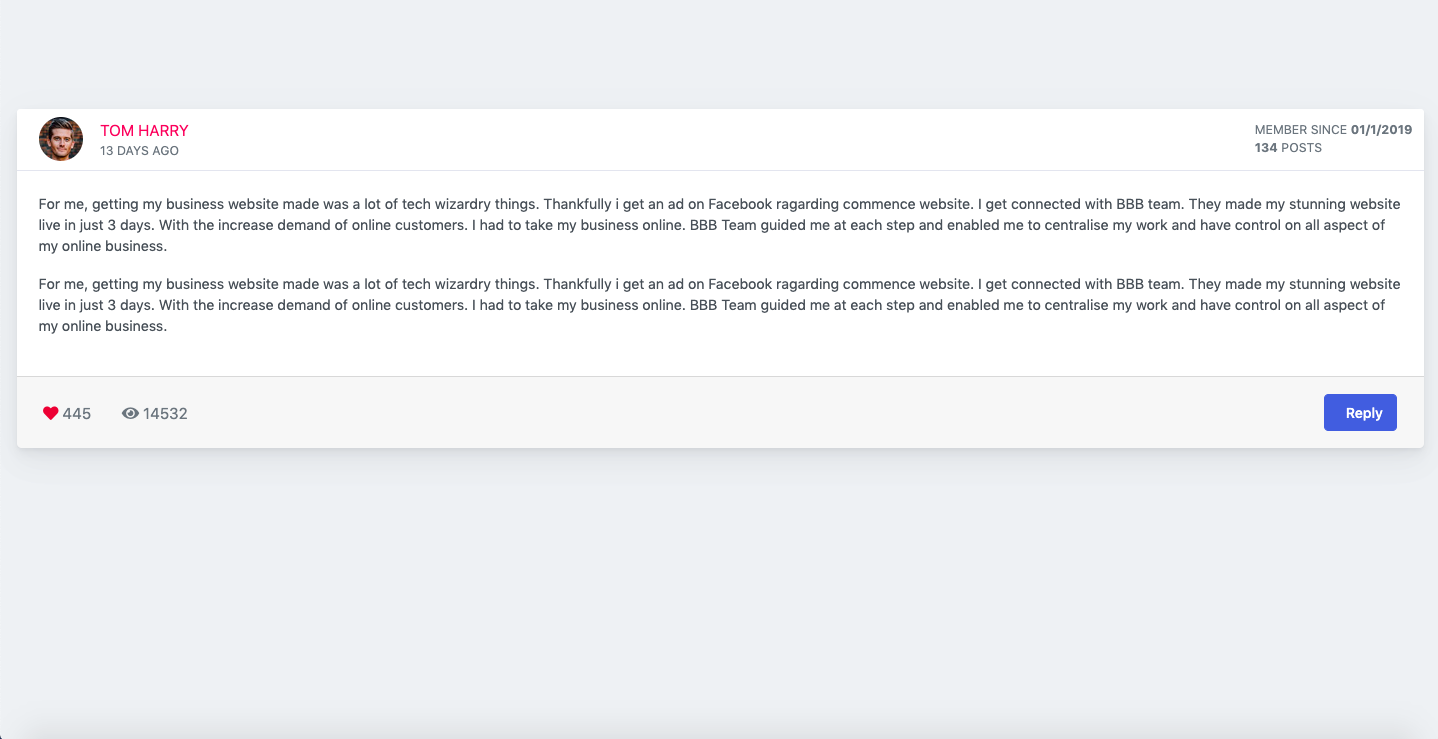 Pure CSS simple email verification template Example