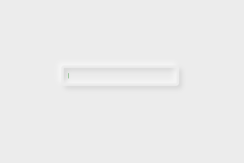 Pure CSS Neomorphic simple shadow design Example