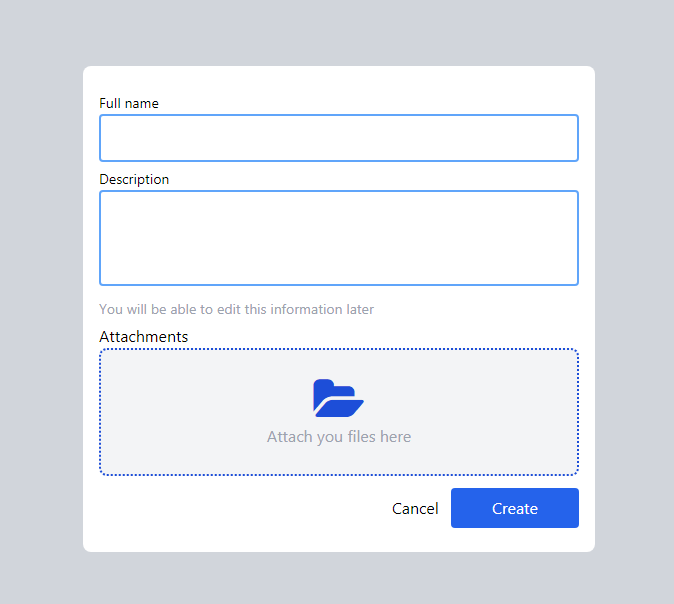 File upload snippets examples