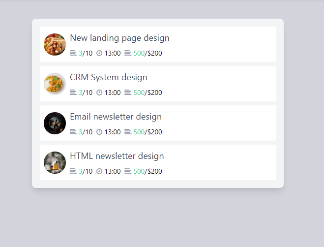 tailwind Snippets Examples