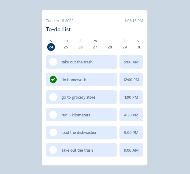 check-mark Snippets Examples