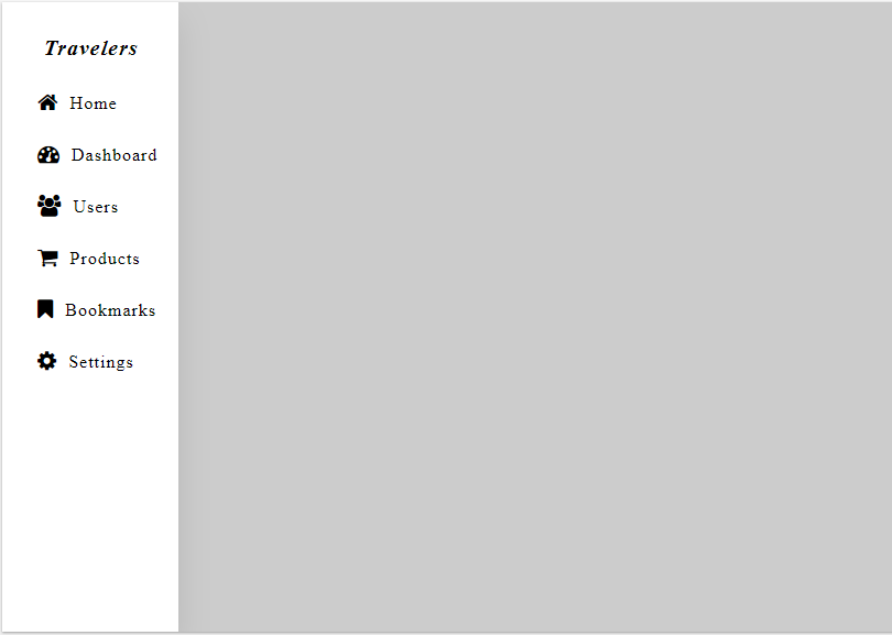 sidebar-menu Snippets Examples